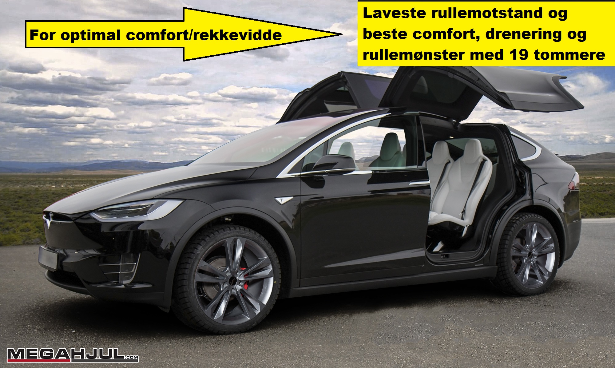 Vinterdekk til Tesla Model X